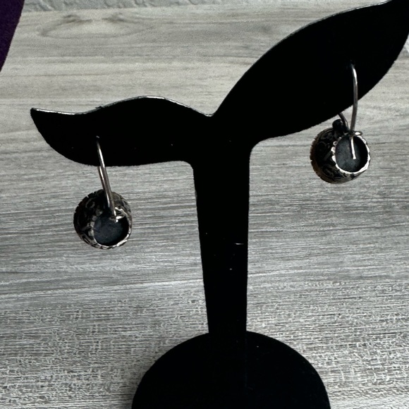 925 Sterling Silver  set of 3 vintage emerald earrings, ring & pendant - Picture 13 of 14